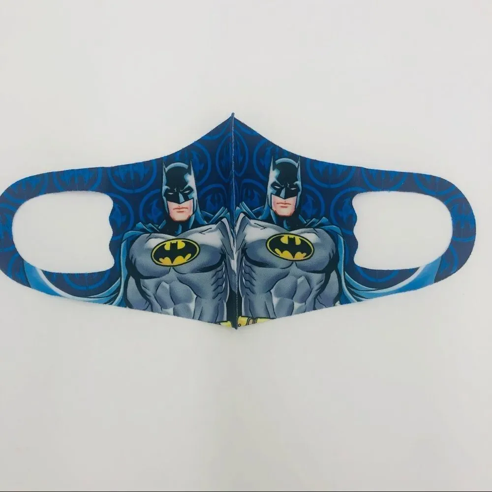 Brand New Kids Batman Reusable Face‎ Mask Material Ice Silk